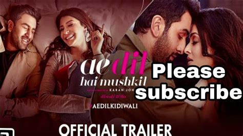 Ae Dil Hai Mushkil Title Track Full Video Ranbir Anushka Aishwarya