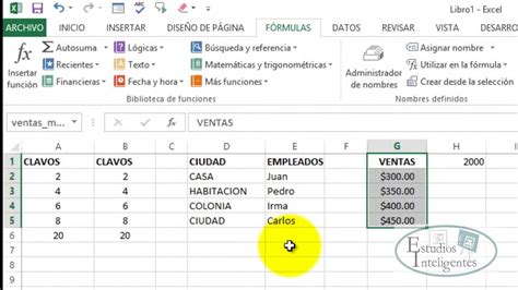 Rangos En Excel Youtube