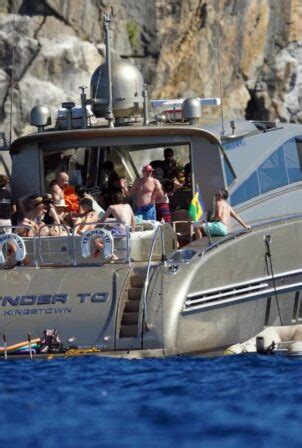 Lauren Sanchez Seen On A Boat In A Bikini In St Barts 21 GotCeleb