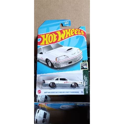 HOT WHEELS MATT AND DEBBIE HAY S PRO STREET THUNDERBIRD US CARD