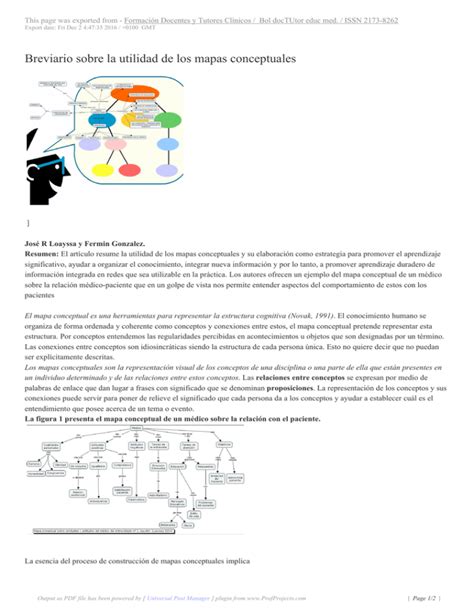 Breviario Sobre La Utilidad De Los Mapas Conceptuales