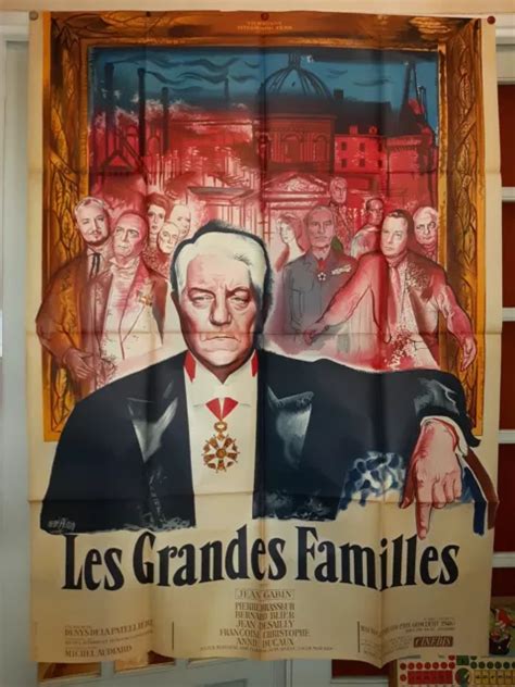 Affiche De Cin Ma Les Grandes Familles X Cm Jean Gabin Eur