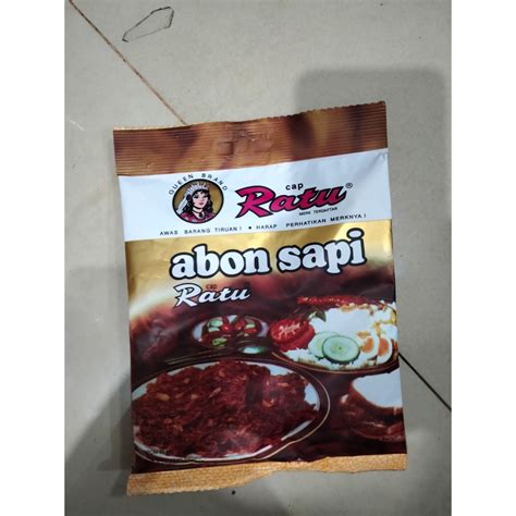 Jual ABON SAPI CAP RATU 90 GRAM MAKANAN JADUL ENAK MURAH Shopee Indonesia