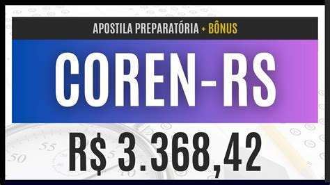 Apostila COREN RS 2023 Material EXCLUSIVO para Assistente Área