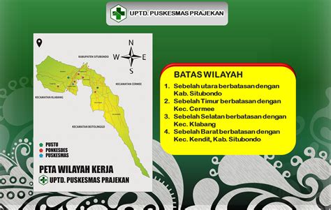 Letak Geografis UPTD Puskesmas Prajekan UPTD Puskesmas Prajekan Kab