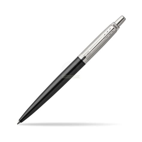 Parker Jotter Premium Tower Grey Diagonal Chrome Colour Trim Ballpoint