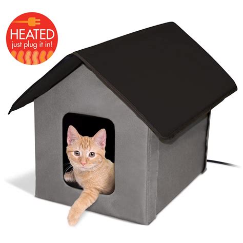 Heated Kitty Cat House For Outdoors