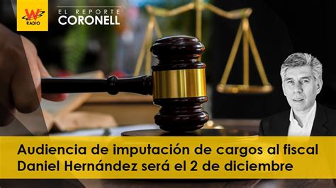 Audiencia de imputación de cargos al fiscal Daniel Hernández será el 2