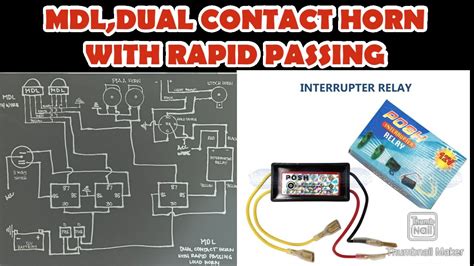 Mdl Dual Contact Horn With Rapid Passing Motorcyclewiring Wiringproblem Youtube