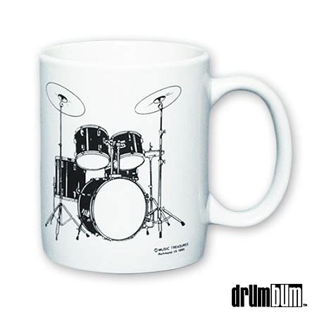 Drum Set Mug With 5 Pc Drumset In Black DrumBum