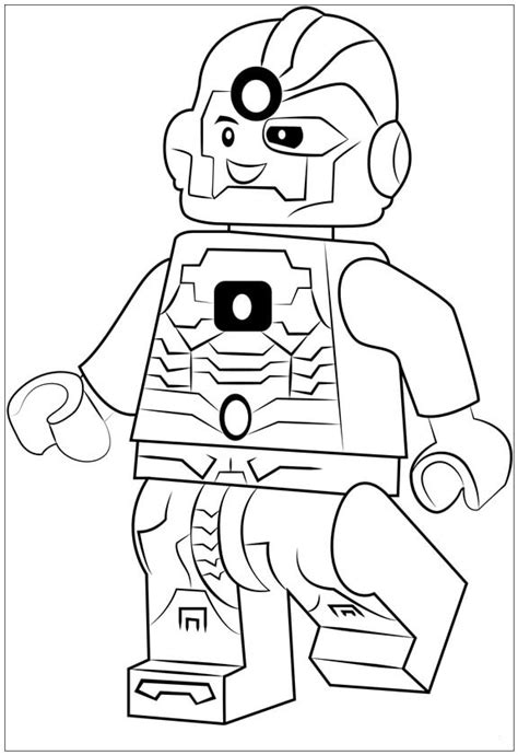 Dibujo De Cyborg Para Colorear Imprimir E Dibujar ColoringOnly