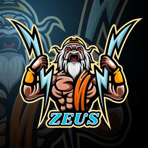 Zeus mascot ilustración del vector Ilustración de griego 183813629