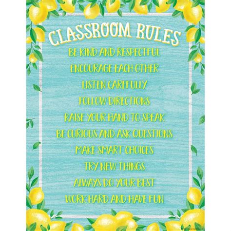 Classroom Rules Chart Teachersparadise