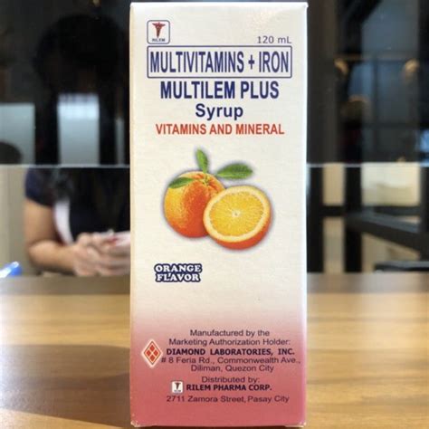 Multilem Plus 120ml Multivitamins Iron Shopee Philippines