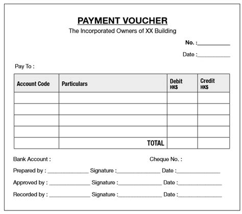 Free Sample Payment Voucher Templates Printable Samples