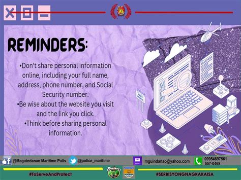 Maguindanao Maritime Police Station On Twitter Cybercrime Prevention