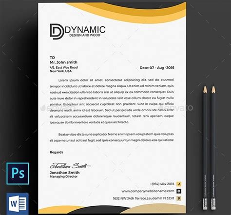 20 Best Microsoft Word Letterhead Templates Free Premium Design