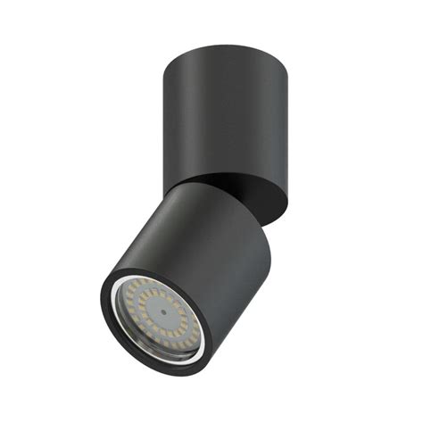 Black Cylindrical Light 3d Model