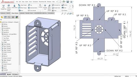 SolidWorks Sheet Metal Tutorial Switch Box YouTube