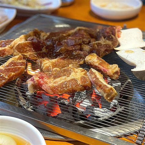 방이동 고기집 돼지갈비 맛집 역시 옛날농장 단체석 회식 장소 추천 네이버 블로그