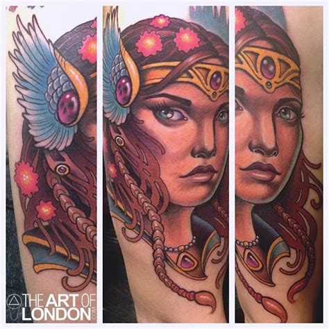 Viking Warrior Princess Tattoo By London Reese Tattoonow