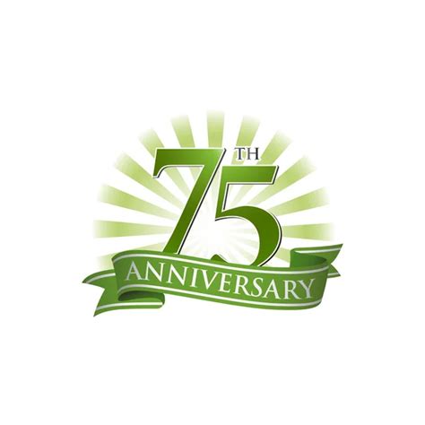 222 75th anniversary logo Vector Images | Depositphotos