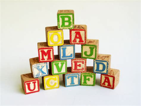 Alphabet wooden blocks for kids - opensaad