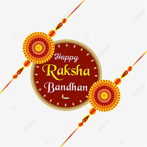 Happy Raksha Bandhan Png Design With Vector Illustration Brother