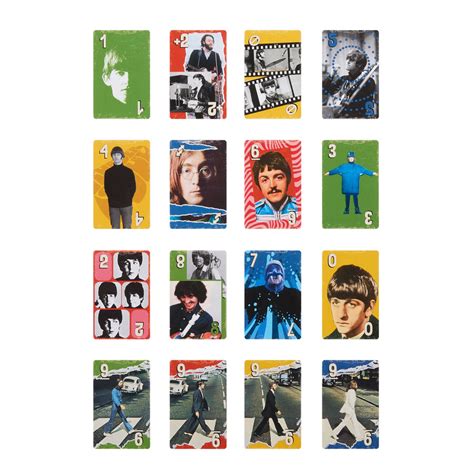 Uno Canvas The Beatles Card Game Uno Collectors Mattel Creations