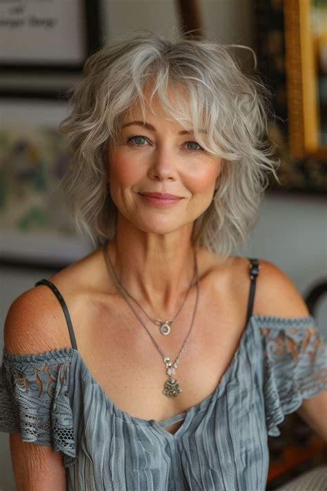 31 Stunning Hairstyles For Women Over 60 With Bangs To Refresh Your