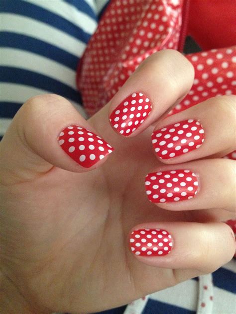 Red Polka Dot Nails Dots Nails Polka Dot Nails Nails