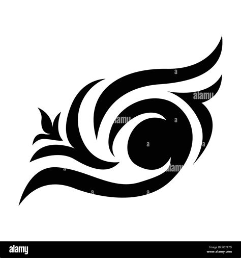 Abstract Tribal Vector Design Black Tribal Vector Isolated On White