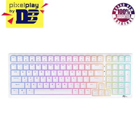 Royal Kludge Rk Tri Mode Rgb Keys Hot Swappable Mechanical Keyboard White Blue Switch