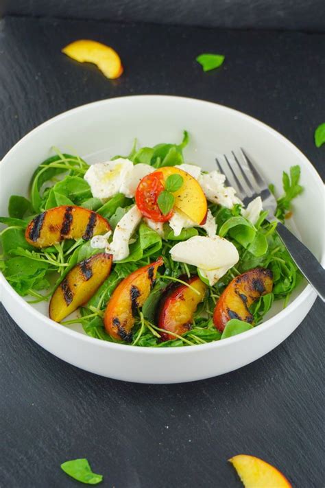 Mozzarella Salat Mit Pfirsich Eines Der Besten Sommer Rezepte