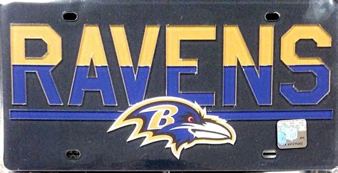 Stockdale Baltimore Ravens Duo Tone Black Deluxe Laser Cut