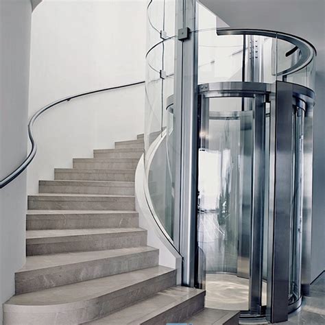 Residential Round Glass Elevators Custom Home Elevator Glass Circular