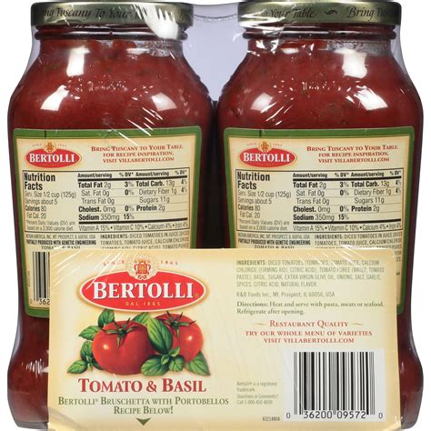 Bertolli Tomato Basil Pasta Sauce 48 Oz Shipt