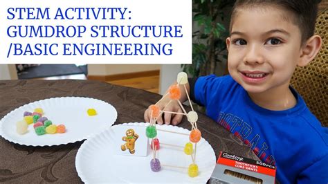 Stem Activity Building Gumdrops House For Gingerbread Man Using