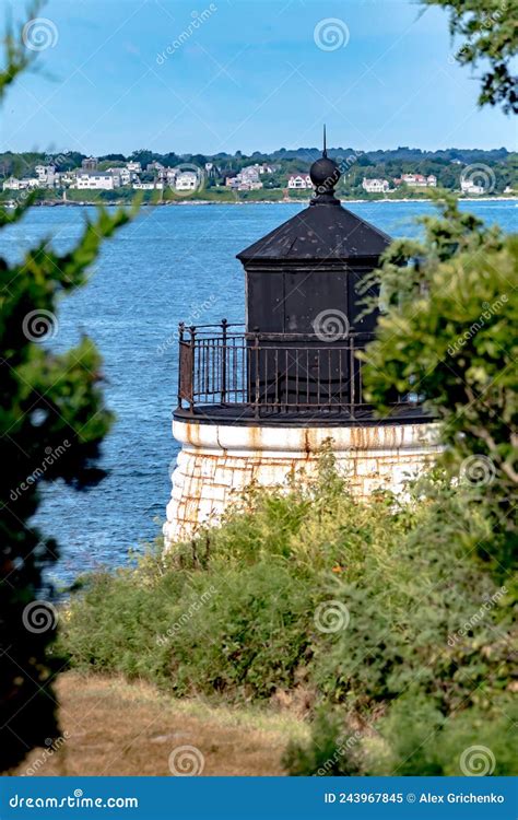 Castle Hill Lighthouse In Newport Rhode Island Stock Image Image Of