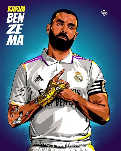 Karim Benzema Ballon D Or Vector Art Real Madrid Soccer Cristiano