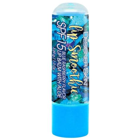 Designer Skin Lip Smoothie Spf 15 Lip Balm Display Blue Raspberry Flavor 20 Lip Balms