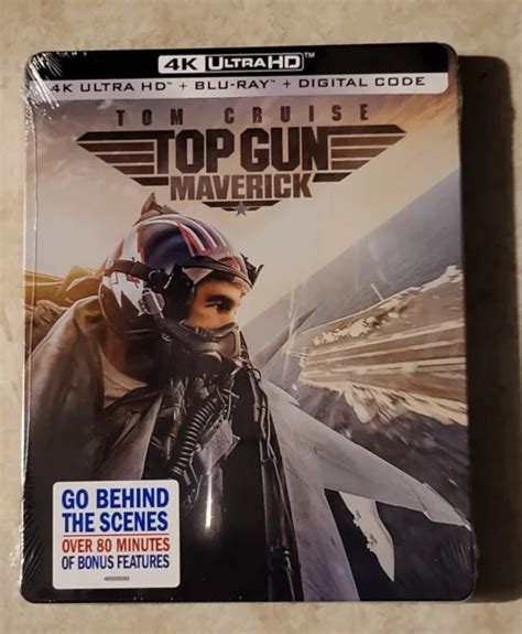 Top Gun Maverick K Uhd Blu Ray Digital Steelbook New Ultra Hd