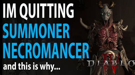 Summoner Necro Is No Good Passed Lvl Diablo Pre Patch