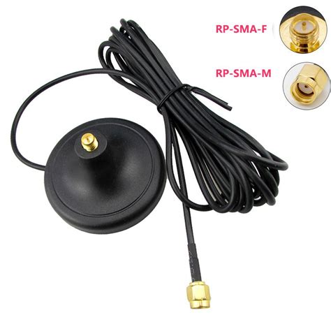 Router Magnetic Base Antenna Booster Rp Sma Male Female Wifi Extension Cable External 4g 24g