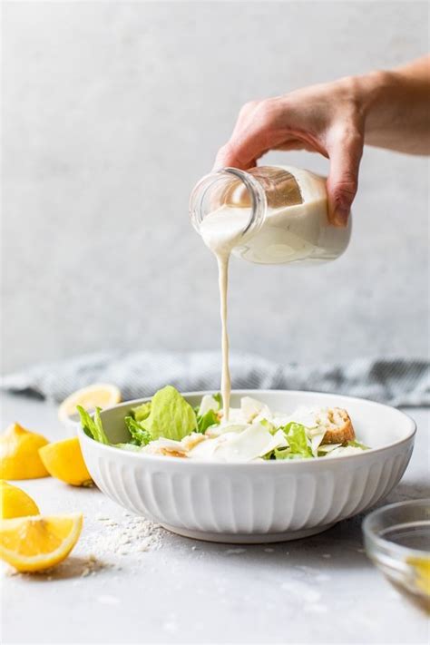 Aderezo de yogur griego para la ensalada César Alimentación Saludable