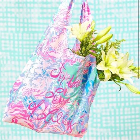 Lilly Pulitzer Bags Nwt Lilly Pulitzer Blue Peri Viva La Lilly Gwp