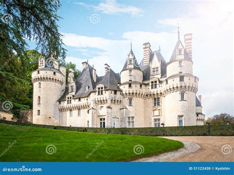 Scenic View of Castle in France, Europe. Stock Photo - Image of fort ...