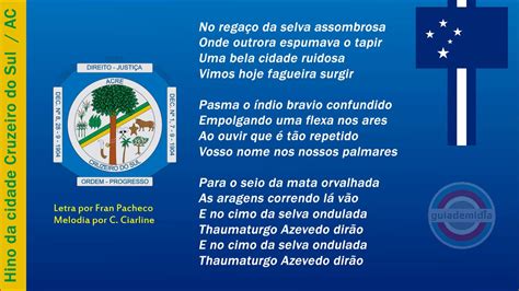 Hino Da Cidade De Cruzeiro Do Sul AC YouTube