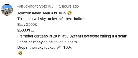 Crypto4light On Binance Feed When I See Comments Like This Under