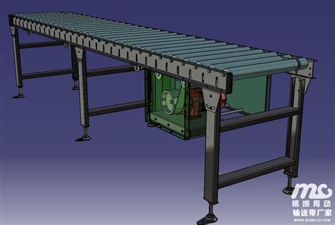 输送机设计效果图轻型皮带输送带机3d模型铭成输送带